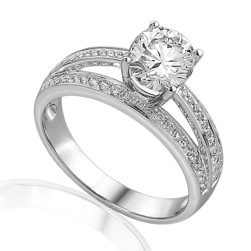  Ring White Gold 18 Carats - 0900514