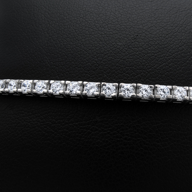 Solitaires Bracelet Or Blanc 18 Carats - BRC0034